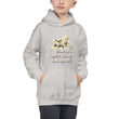 Sage Wisdom Haiku With Sparrow on Kids Hoodie