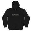 5813 Ventures Logo In Pearl on Kids Hoodie