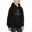 Binary Instructions To Keep Moving The World Forward With Vitruvian Earth In White on Kids Hoodie