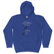 Walk With A Purpose Haiku With Dragonfly on Kids Hoodie