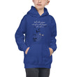 Walk With A Purpose Haiku With Dragonfly on Kids Hoodie