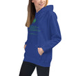 Binary Instructions To Keep Moving The World Forward With Venusian Earth In Green on Kids Hoodie