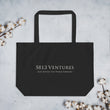 5813 Ventures Logo In Pearl on Large Organic Tote Bag