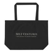 5813 Ventures Logo In Pearl on Large Organic Tote Bag