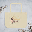 Life Is An Encore Haiku With Wren on Large Organic Tote Bag