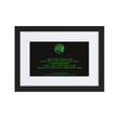 Binary Instructions To Keep Moving The World Forward With Venusian Earth In Green on Matte Paper Poster With Mat - Framed