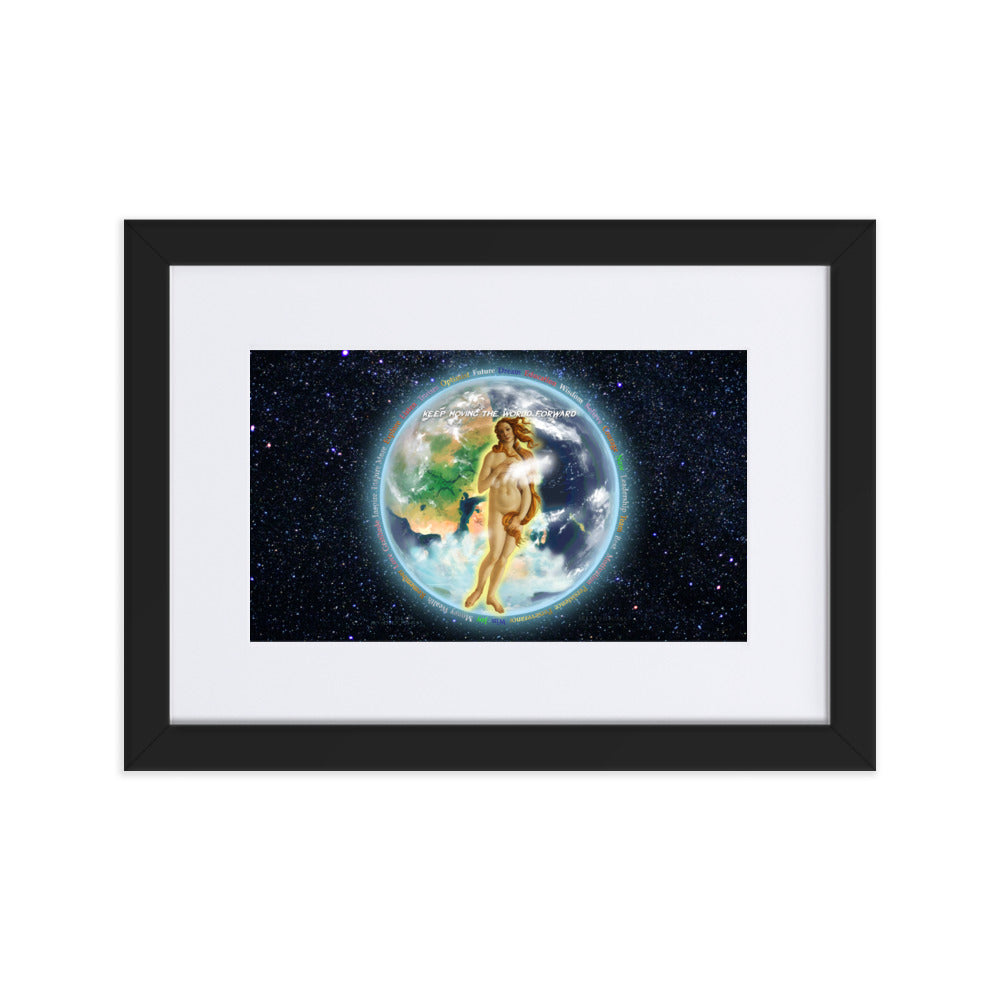 Venusian Earth on Matte Paper Poster With Mat - Framed