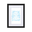 Word Clouds To Keep Moving The World Forward Through Blue Word Sky on Matte Paper Poster With Mat - Framed