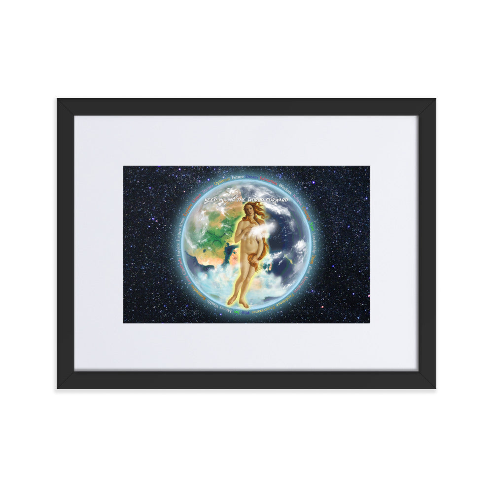 Venusian Earth on Matte Paper Poster With Mat - Framed