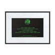 Binary Instructions To Keep Moving The World Forward With Venusian Earth In Green on Matte Paper Poster With Mat - Framed