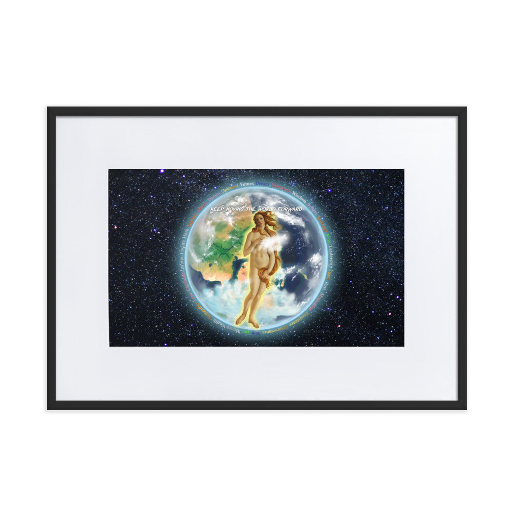 Venusian Earth on Matte Paper Poster With Mat - Framed