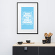 Word Clouds To Keep Moving The World Forward on Matte Paper Poster With Mat - Framed