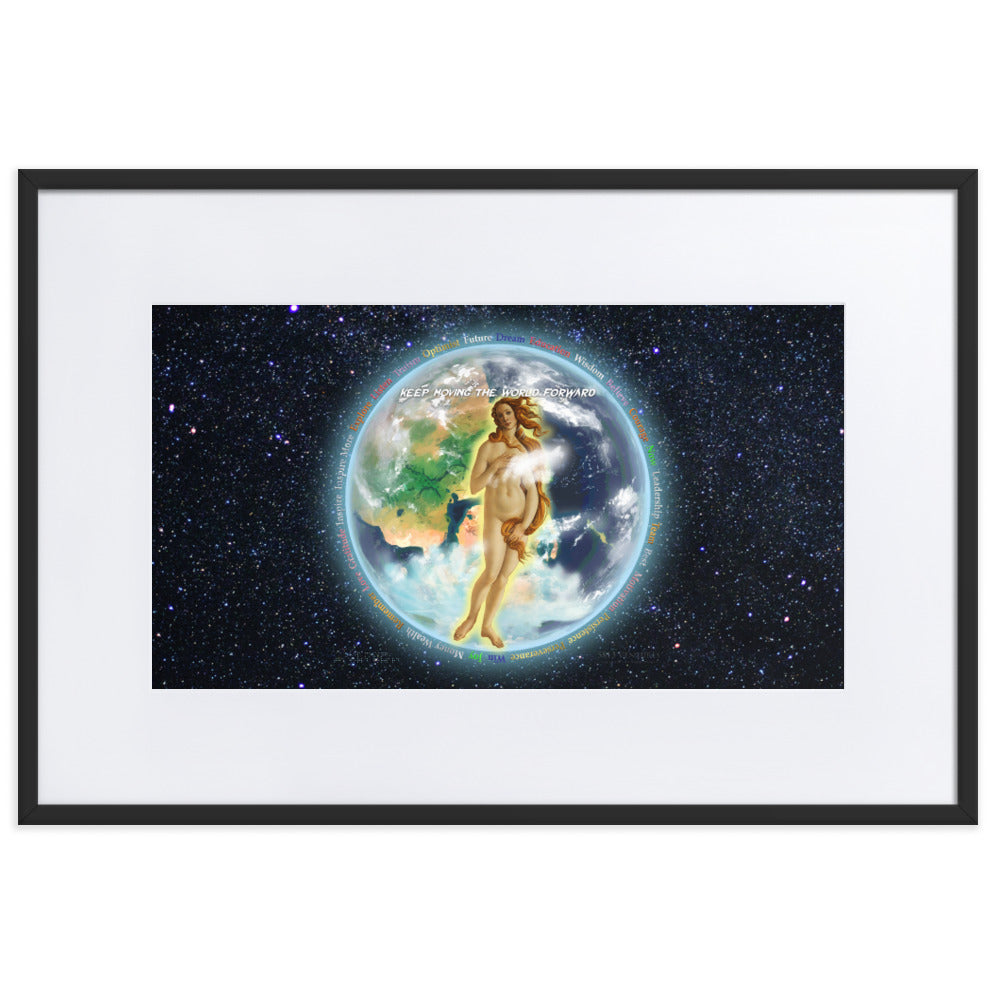 Venusian Earth on Matte Paper Poster With Mat - Framed