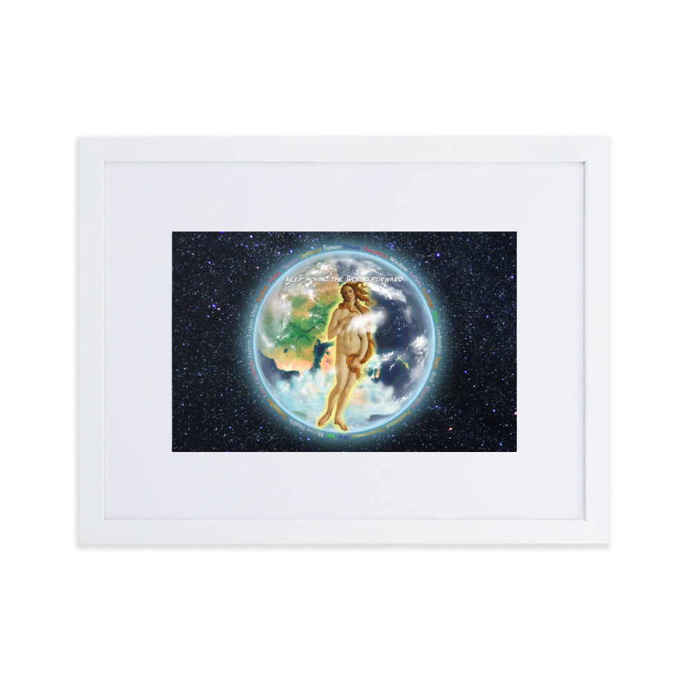 Venusian Earth on Matte Paper Poster With Mat - Framed