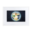 Vitruvian Earth on Matte Paper Poster With Mat - Framed