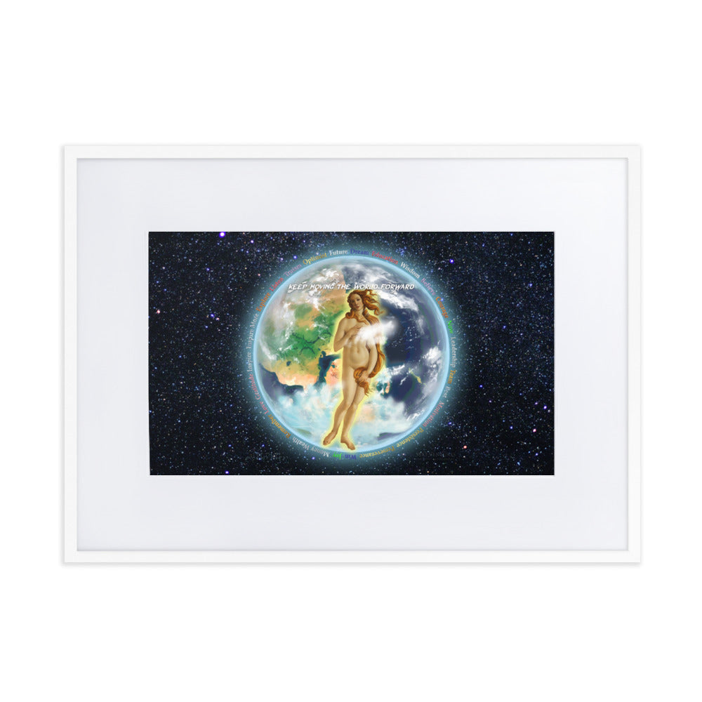 Venusian Earth on Matte Paper Poster With Mat - Framed