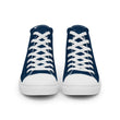 Believe To Win Haiku With Sun Tree on Men's High Top Canvas Shoes