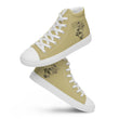 Matsuo Basho Haiku With Bonsai on Men's High Top Canvas Shoes