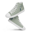 Love Gratitude Peace Harmony Haiku With Bamboo on Men's High Top Canvas Shoes