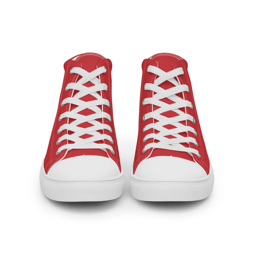 Life Is An Encore Haiku With Wren on Men's High Top Canvas Shoes