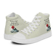 Future Is Bright Haiku With Mountain Sun on Men's High Top Canvas Shoes