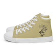 Matsuo Basho Haiku With Bonsai on Men's High Top Canvas Shoes