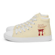 Descendants Need Ancestors Haiku With Pagoda on Men's High Top Canvas Shoes