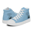 Dream Bigger Haiku With Mountains on Men's High Top Canvas Shoes