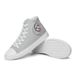 Courage To Begin Haiku With Fish on Men's High Top Canvas Shoes