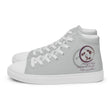 Courage To Begin Haiku With Fish on Men's High Top Canvas Shoes