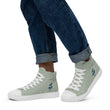 Love Gratitude Peace Harmony Haiku With Bamboo on Men's High Top Canvas Shoes