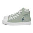 Love Gratitude Peace Harmony Haiku With Bamboo on Men's High Top Canvas Shoes