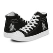 Lead By Example Haiku With Mountain Shrines on Men's High Top Canvas Shoes