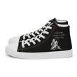 Lead By Example Haiku With Mountain Shrines on Men's High Top Canvas Shoes