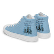 Remember Your Heritage Haiku With Trees on Men's High Top Canvas Shoes