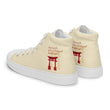 Descendants Need Ancestors Haiku With Pagoda on Men's High Top Canvas Shoes