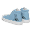 Dream Bigger Haiku With Mountains on Men's High Top Canvas Shoes