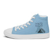 Dream Bigger Haiku With Mountains on Men's High Top Canvas Shoes