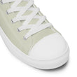 Future Is Bright Haiku With Mountain Sun on Men's High Top Canvas Shoes