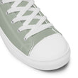 Love Gratitude Peace Harmony Haiku With Bamboo on Men's High Top Canvas Shoes