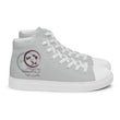 Courage To Begin Haiku With Fish on Men's High Top Canvas Shoes