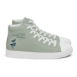 Love Gratitude Peace Harmony Haiku With Bamboo on Men's High Top Canvas Shoes