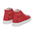 Walk With A Purpose Haiku With Dragonfly on Men's High Top Canvas Shoes