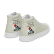 Future Is Bright Haiku With Mountain Sun on Men's High Top Canvas Shoes