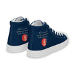 Believe To Win Haiku With Sun Tree on Men's High Top Canvas Shoes