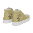 Matsuo Basho Haiku With Bonsai on Men's High Top Canvas Shoes