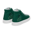 Always Win Now Haiku With Butterfly on Men's High Top Canvas Shoes