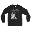 Lead By Example Haiku With Mountain Shrines on Men's Long Sleeve Shirt