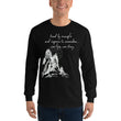 Lead By Example Haiku With Mountain Shrines on Men's Long Sleeve Shirt