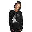 Lead By Example Haiku With Mountain Shrines on Men's Long Sleeve Shirt